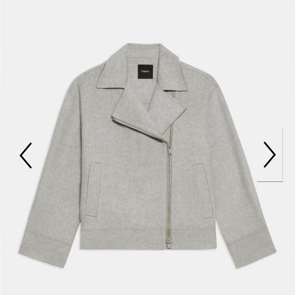 NWT oversized moto jacket in double sized wool cashmere. - Picture 6 of 15